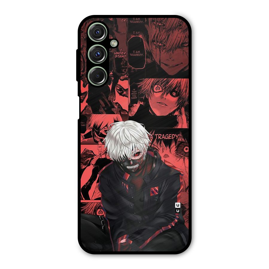Toukyo Ghoul Kaneki Manga Metal Back Case for Galaxy M34