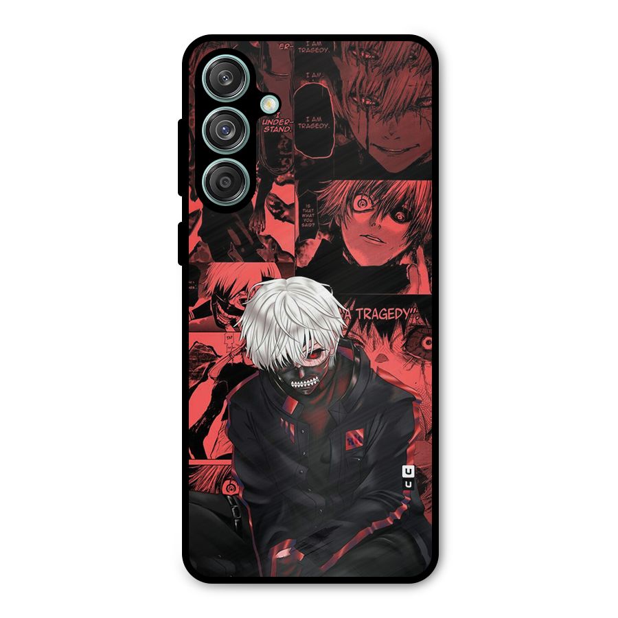 Toukyo Ghoul Kaneki Manga Metal Back Case for Galaxy M55 5G