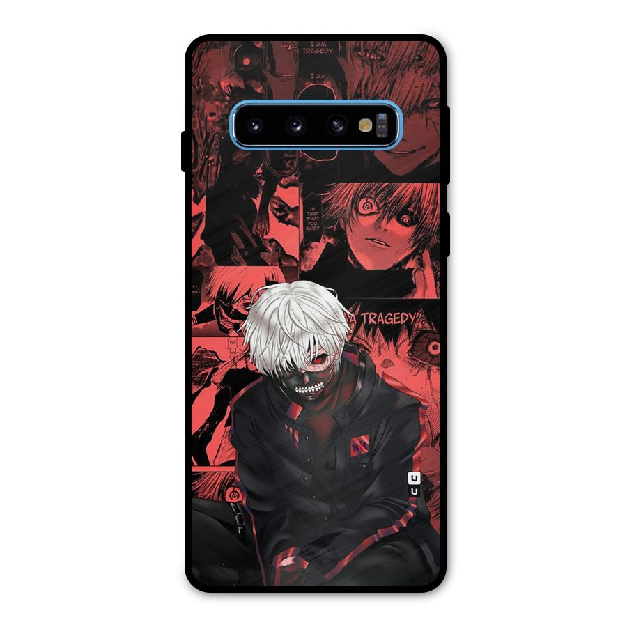 Toukyo Ghoul Kaneki Manga Metal Back Case for Galaxy S10