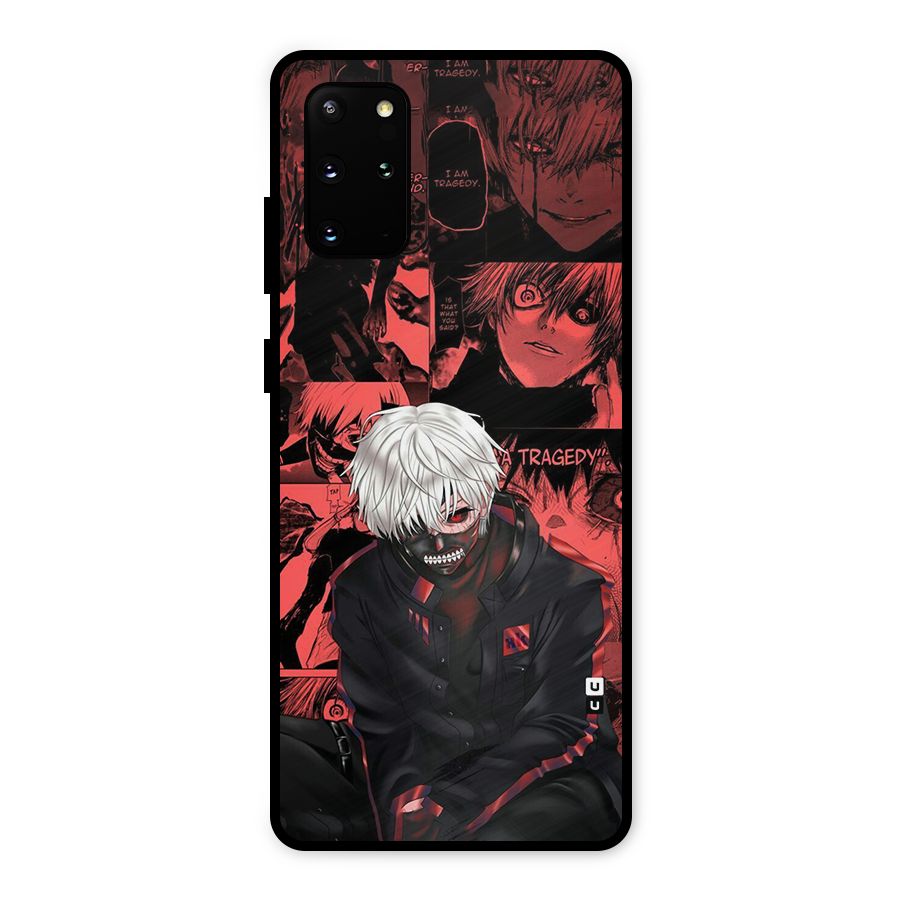 Toukyo Ghoul Kaneki Manga Metal Back Case for Galaxy S20 Plus
