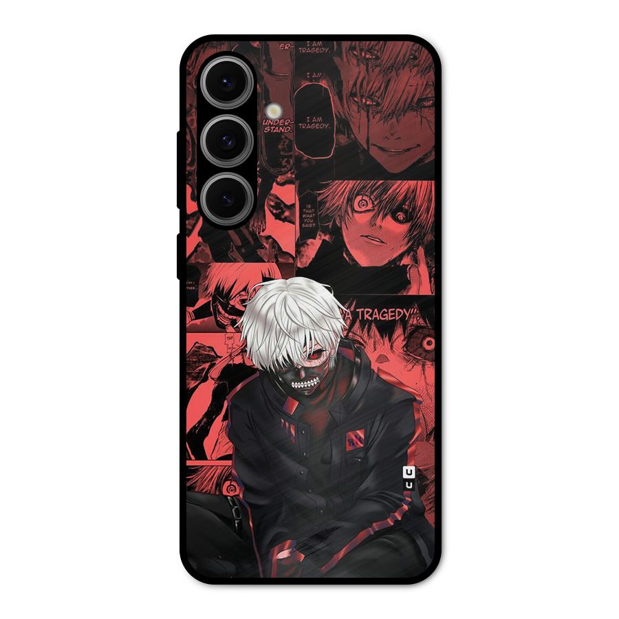 Toukyo Ghoul Kaneki Manga Metal Back Case for Galaxy S24 FE