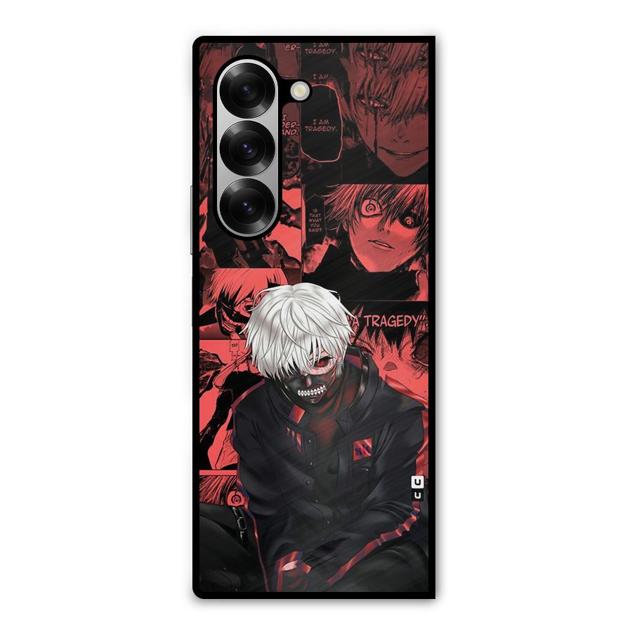 Toukyo Ghoul Kaneki Manga Metal Back Case for Galaxy Z Fold6
