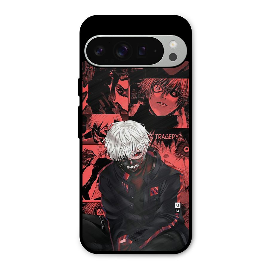 Toukyo Ghoul Kaneki Manga Metal Back Case for Google Pixel 9 Pro XL