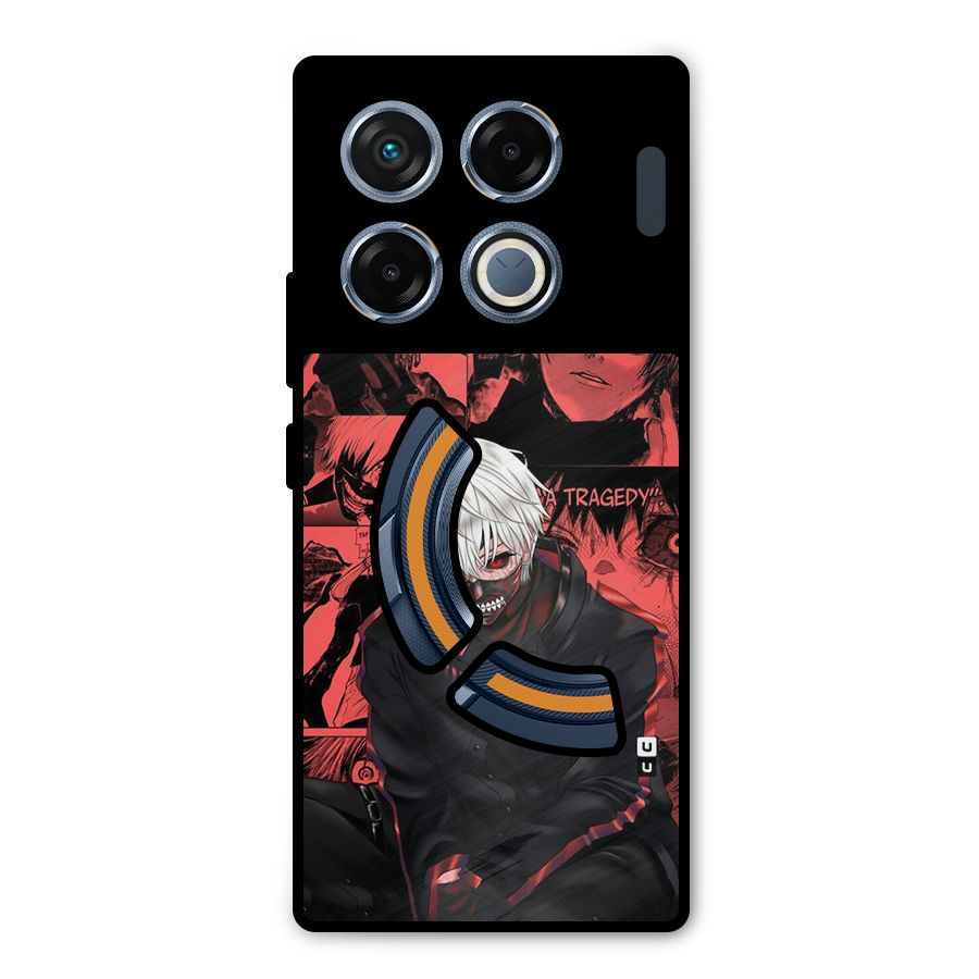 Toukyo Ghoul Kaneki Manga Metal Back Case for Infinix GT 20 Pro