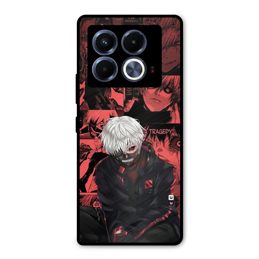 Toukyo Ghoul Kaneki Manga Metal Back Case for Infinix Note 40 5G