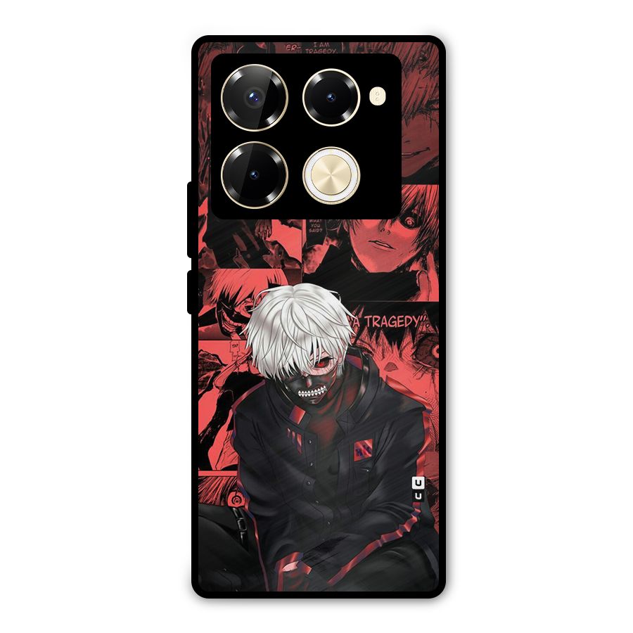 Toukyo Ghoul Kaneki Manga Metal Back Case for Infinix Note 40 Pro
