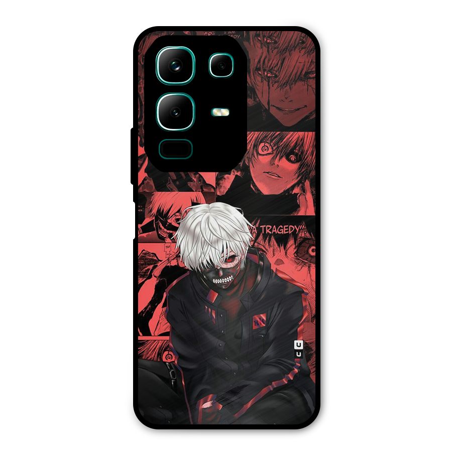 Toukyo Ghoul Kaneki Manga Metal Back Case for Infinix Note 50x