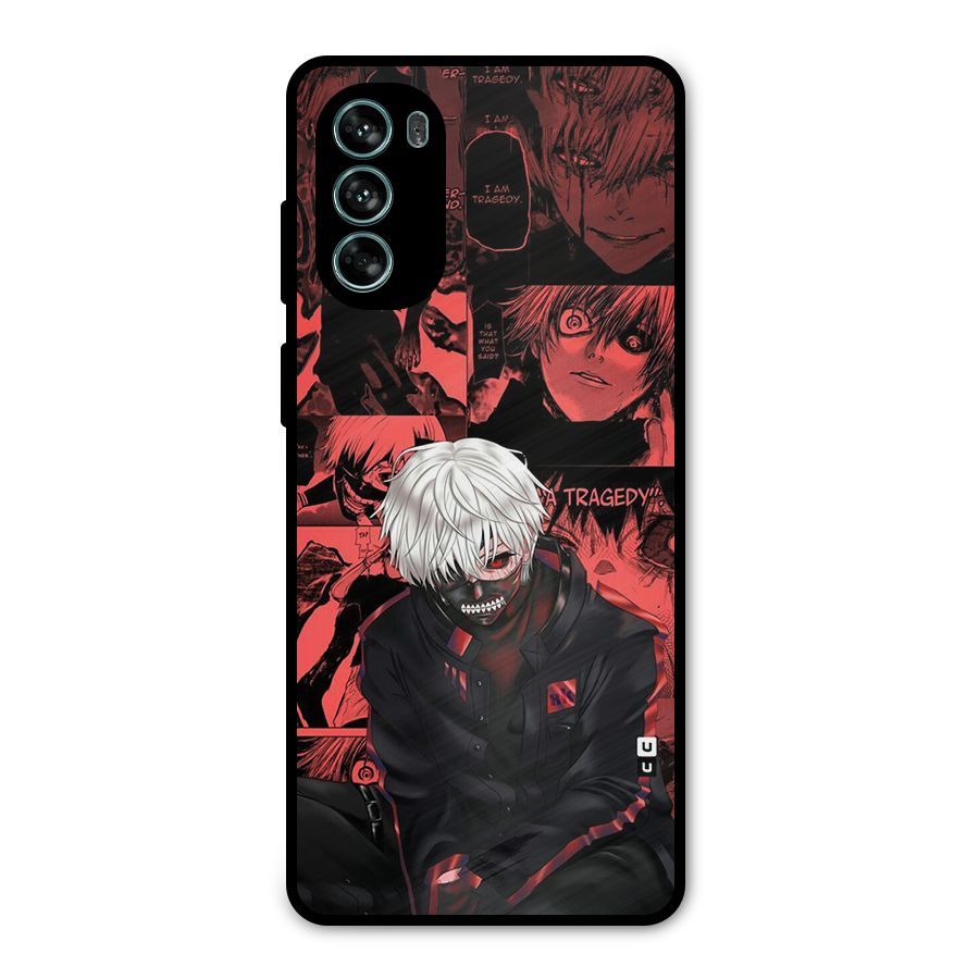 Toukyo Ghoul Kaneki Manga Metal Back Case for Moto G62