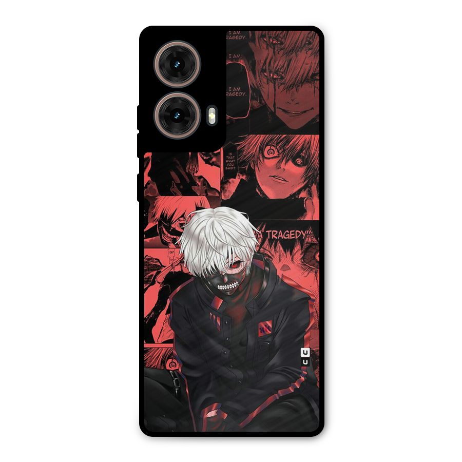 Toukyo Ghoul Kaneki Manga Metal Back Case for Moto G85