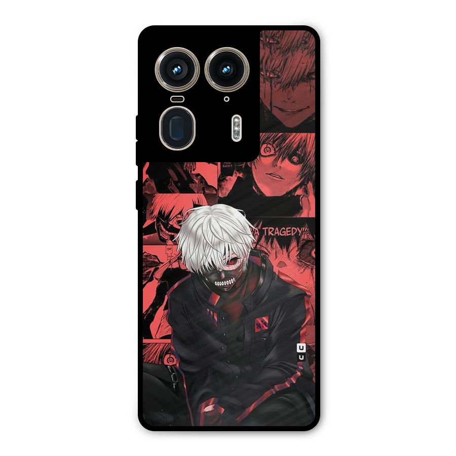 Toukyo Ghoul Kaneki Manga Metal Back Case for Motorola Edge 50 Ultra