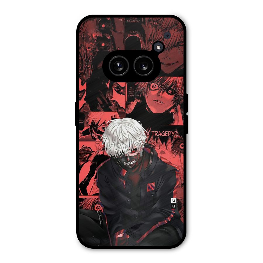 Toukyo Ghoul Kaneki Manga Metal Back Case for Nothing Phone 2a Plus