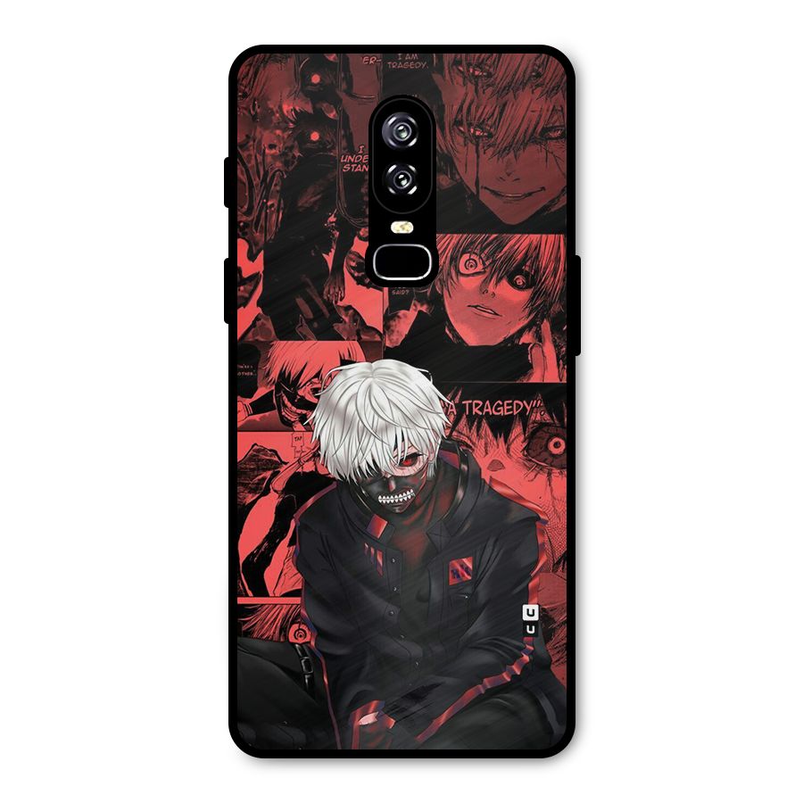 Toukyo Ghoul Kaneki Manga Metal Back Case for OnePlus 6