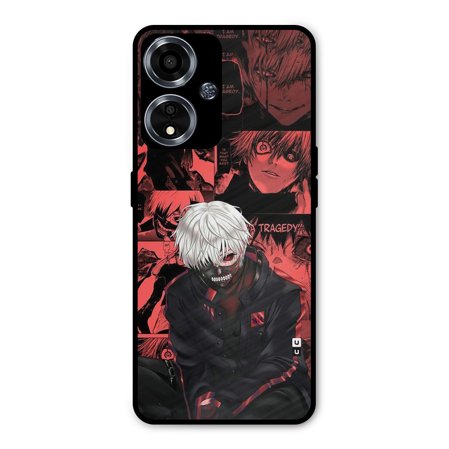 Toukyo Ghoul Kaneki Manga Metal Back Case for Oppo A59