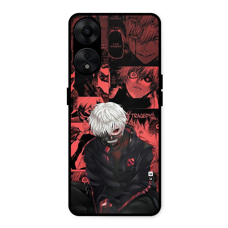 Toukyo Ghoul Kaneki Manga Metal Back Case for Oppo A78 5G