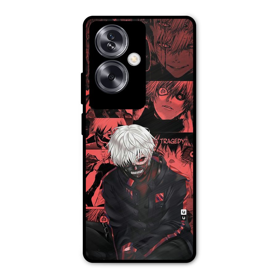 Toukyo Ghoul Kaneki Manga Metal Back Case for Oppo A79 5G
