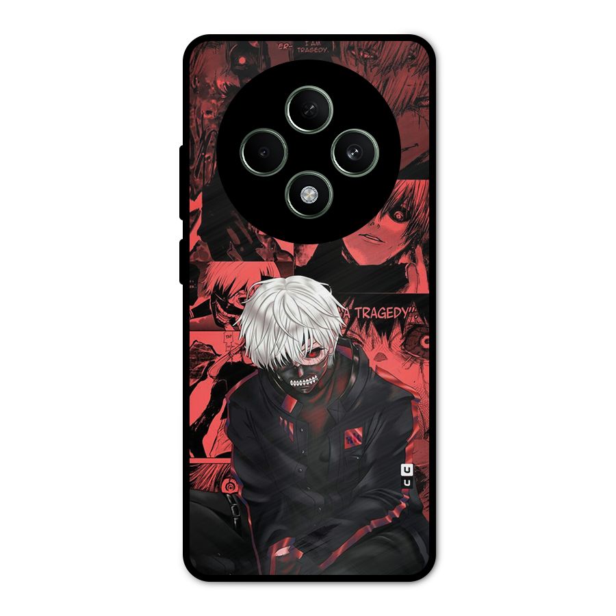 Toukyo Ghoul Kaneki Manga Metal Back Case for Oppo F27