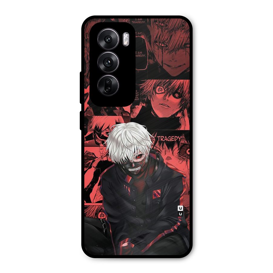 Toukyo Ghoul Kaneki Manga Metal Back Case for Oppo Reno12