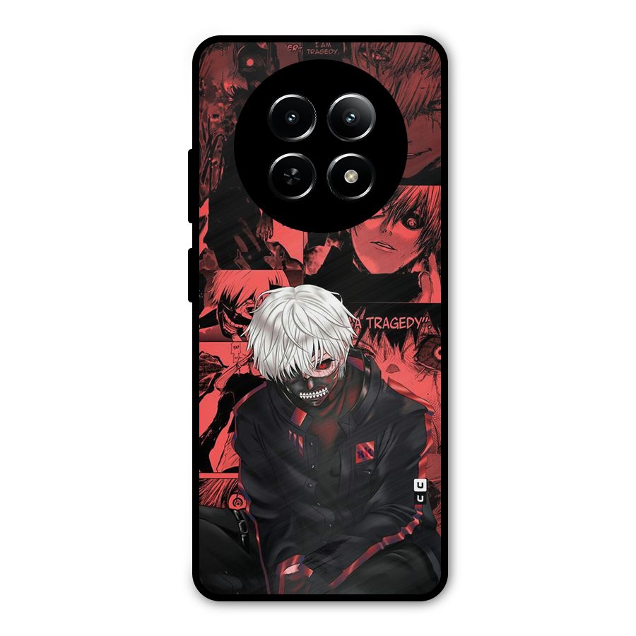 Toukyo Ghoul Kaneki Manga Metal Back Case for Realme 12 5G