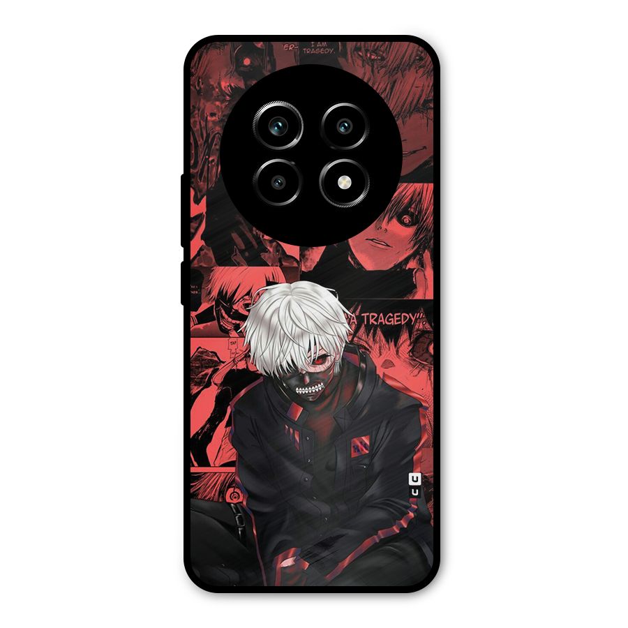 Toukyo Ghoul Kaneki Manga Metal Back Case for Realme 13 Pro
