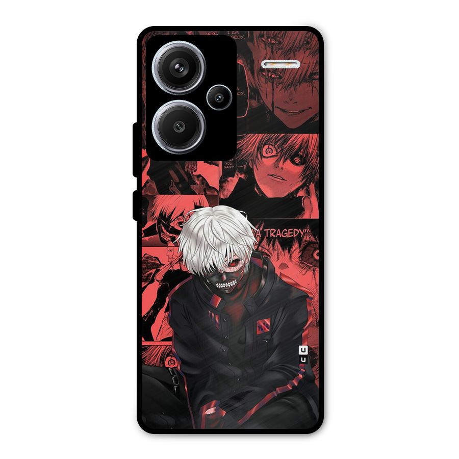 Toukyo Ghoul Kaneki Manga Metal Back Case for Redmi Note 13 Pro Plus