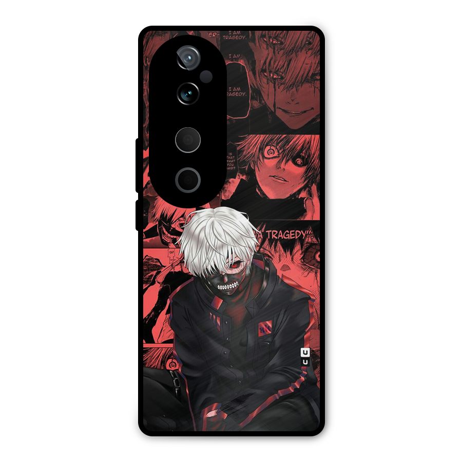 Toukyo Ghoul Kaneki Manga Metal Back Case for Vivo T3 Ultra
