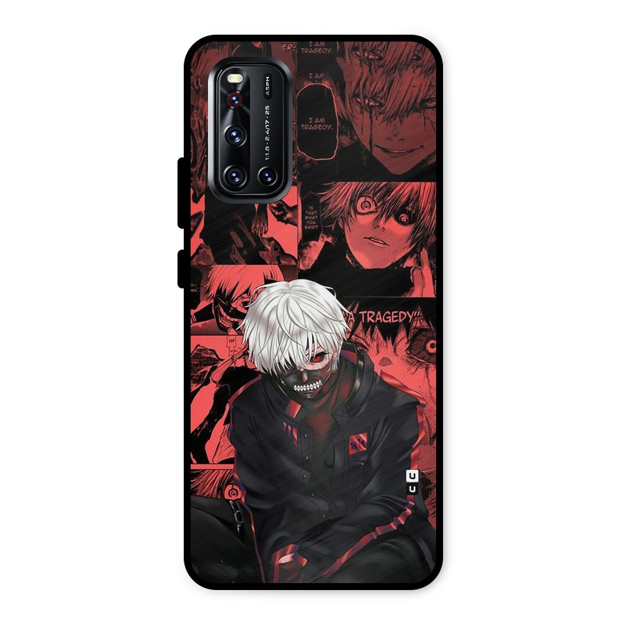 Toukyo Ghoul Kaneki Manga Metal Back Case for Vivo V19