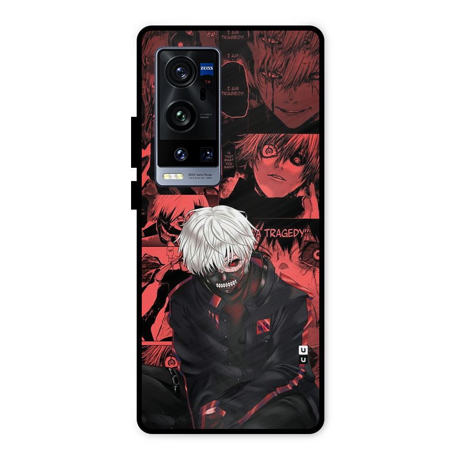 Toukyo Ghoul Kaneki Manga Metal Back Case for Vivo X60 Pro Plus