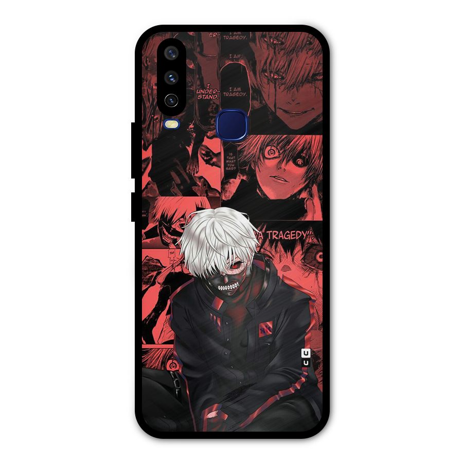 Toukyo Ghoul Kaneki Manga Metal Back Case for Vivo Y15