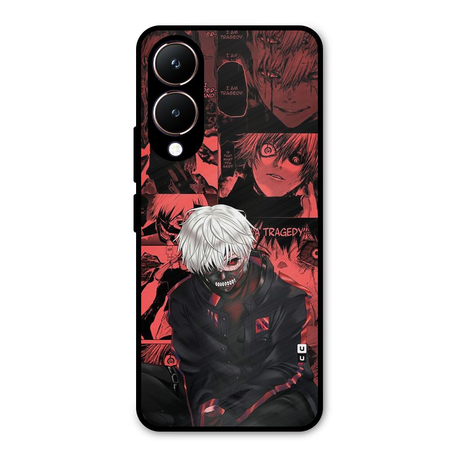 Toukyo Ghoul Kaneki Manga Metal Back Case for Vivo Y28