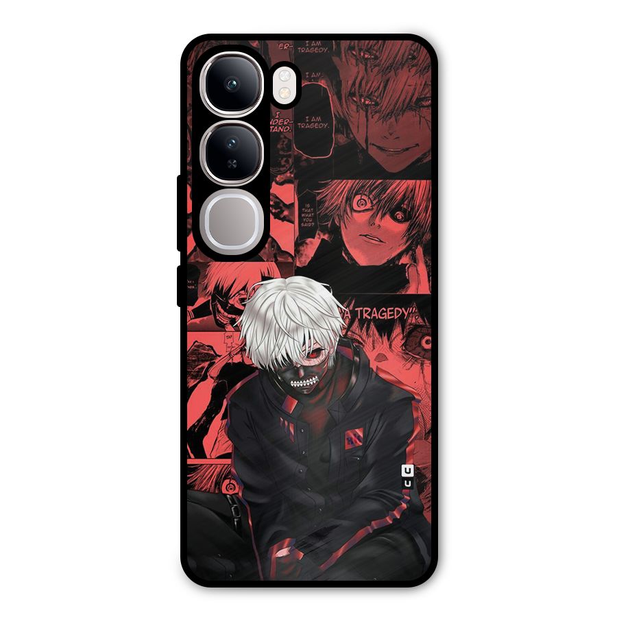 Toukyo Ghoul Kaneki Manga Metal Back Case for Vivo Y300