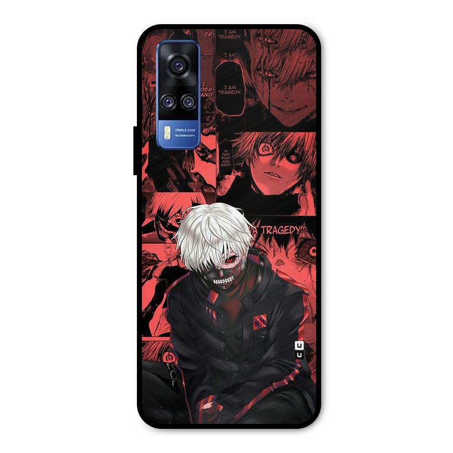 Toukyo Ghoul Kaneki Manga Metal Back Case for Vivo Y31
