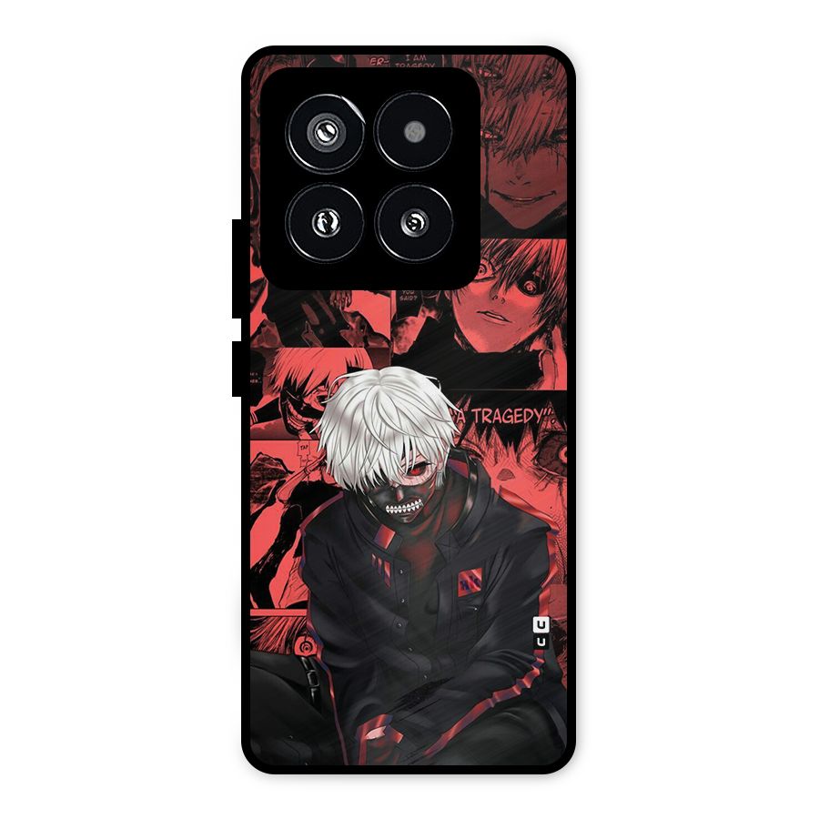 Toukyo Ghoul Kaneki Manga Metal Back Case for Xiaomi 14 Pro