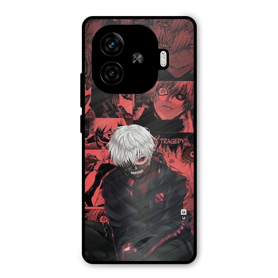 Toukyo Ghoul Kaneki Manga Metal Back Case for iQOO Neo 10R