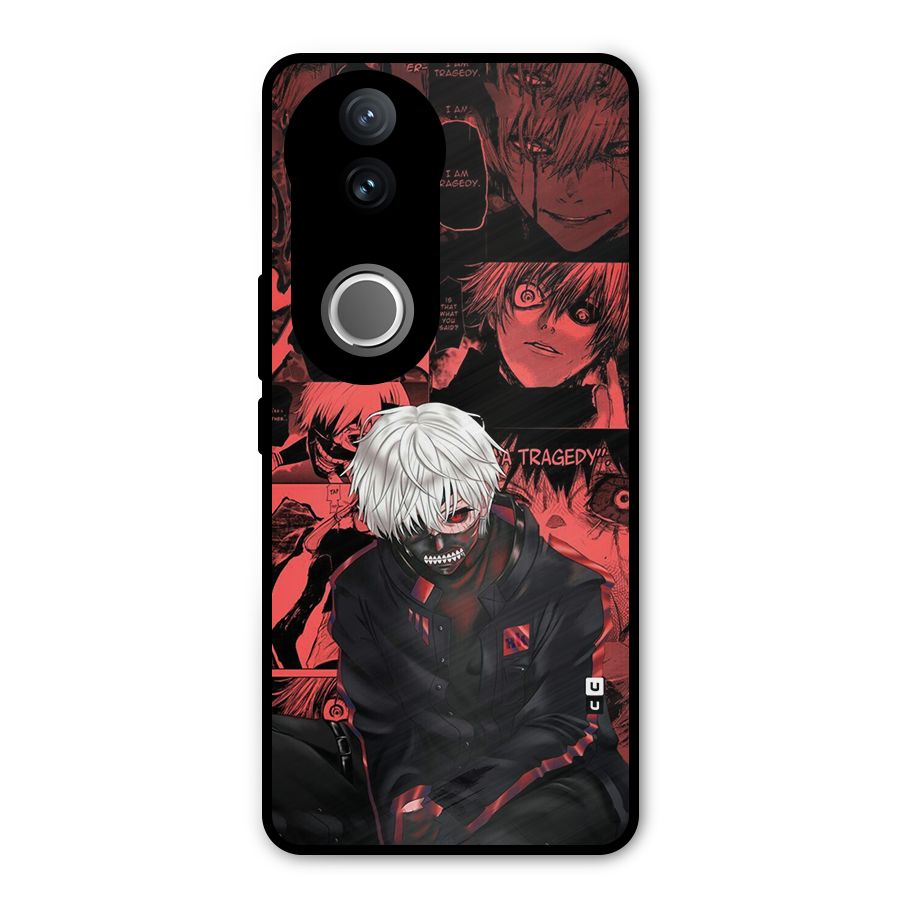 Toukyo Ghoul Kaneki Manga Metal Back Case for iQOO Z10R