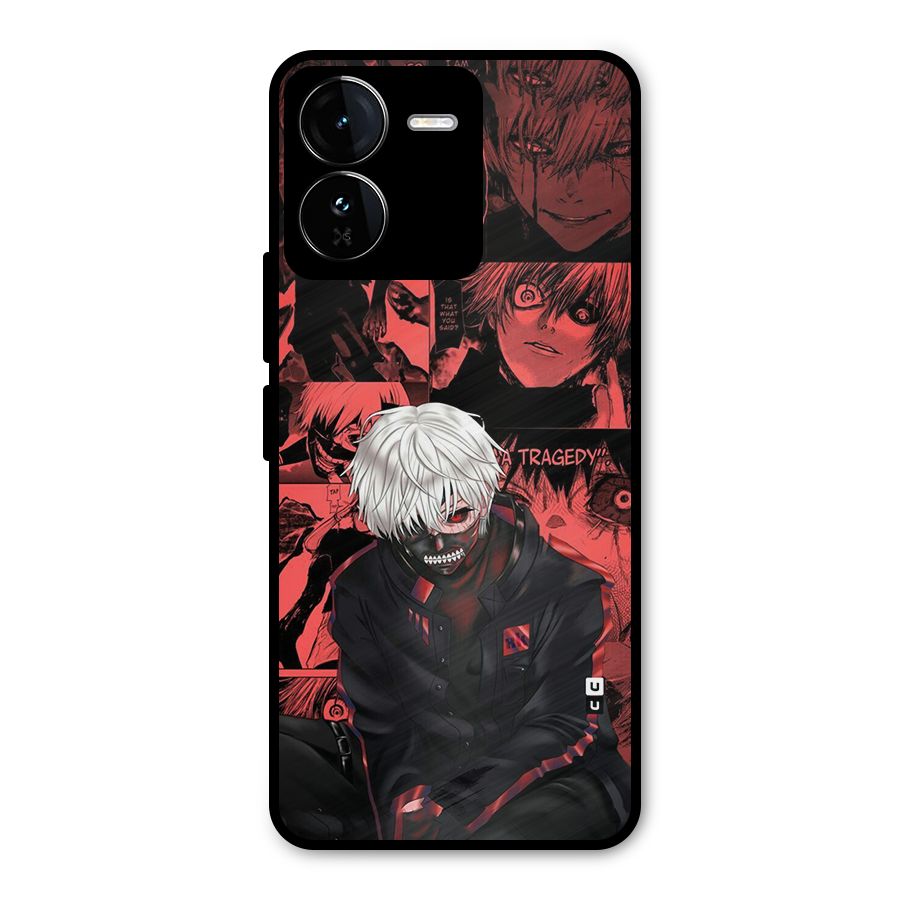 Toukyo Ghoul Kaneki Manga Metal Back Case for iQOO Z9