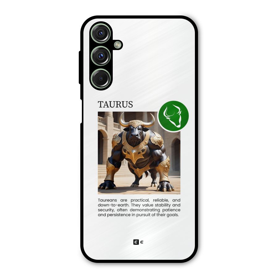 Towering Taurus Metal Back Case for Galaxy M34