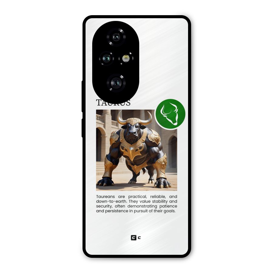 Towering Taurus Metal Back Case for Honor 200 Pro