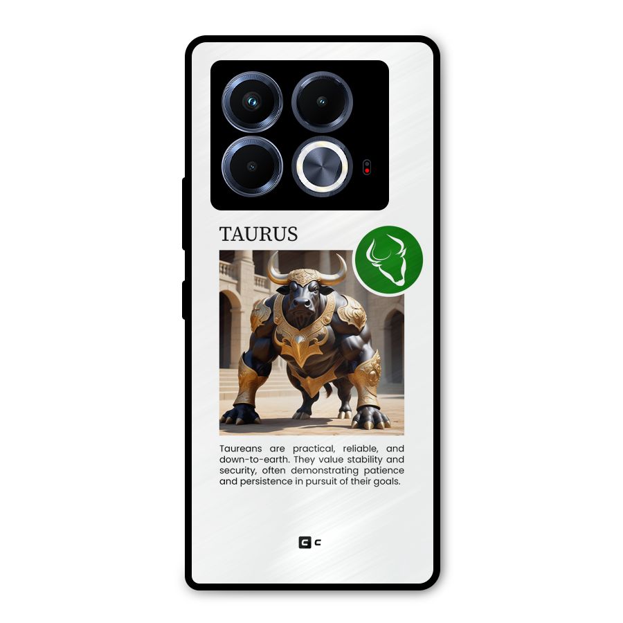 Towering Taurus Metal Back Case for Infinix Note 40 5G