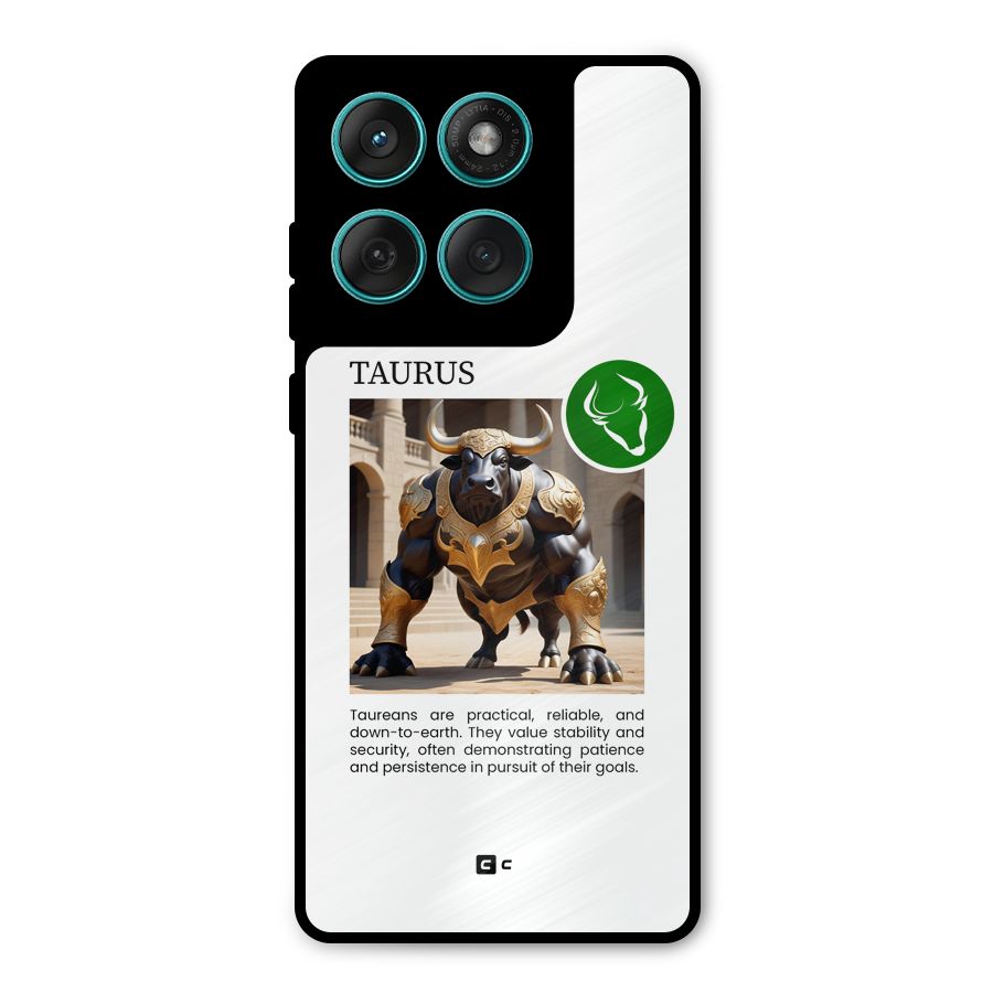 Towering Taurus Metal Back Case for Motorola Edge 60