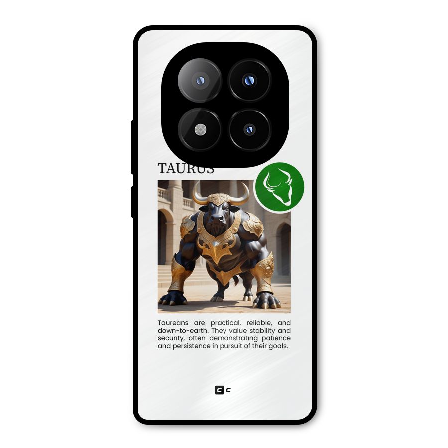 Towering Taurus Metal Back Case for Redmi Note 14 Pro Plus 5G