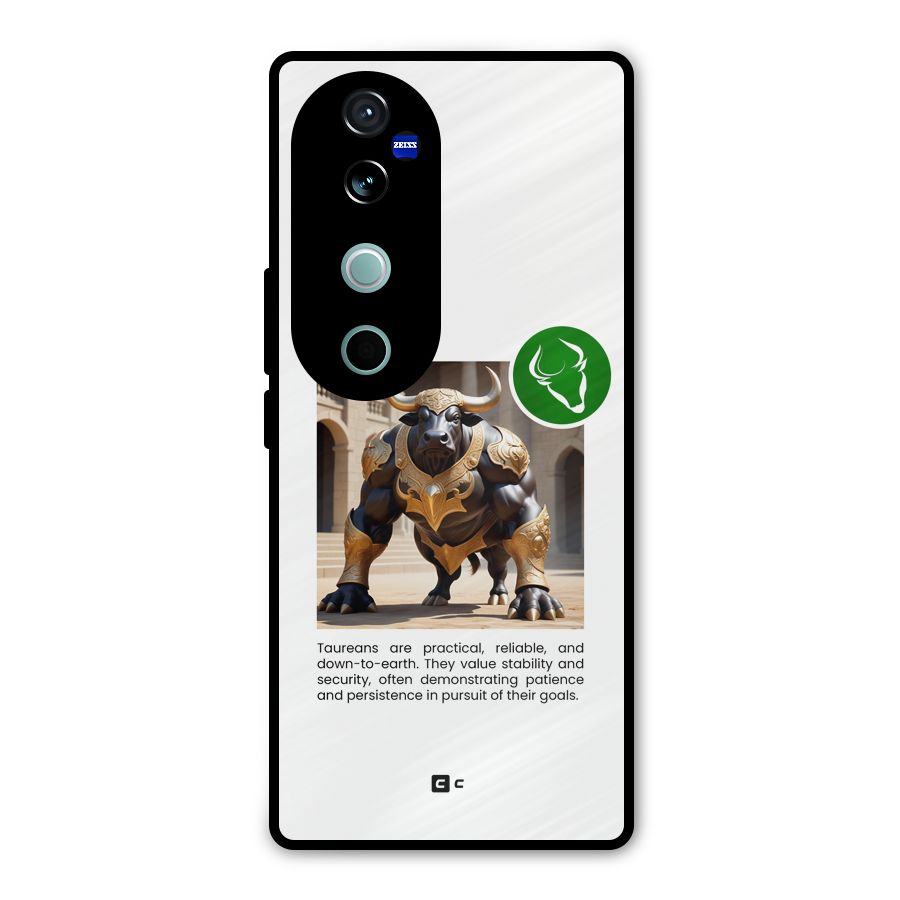 Towering Taurus Metal Back Case for Vivo V40