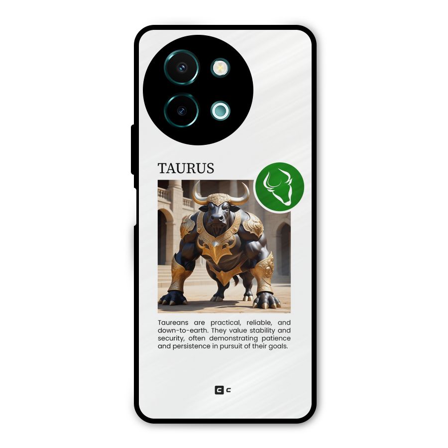Towering Taurus Metal Back Case for Vivo Y58