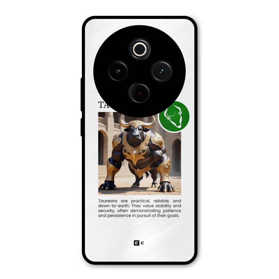 Towering Taurus Metal Back Case for iQOO Z10