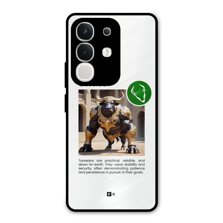 Towering Taurus Metal Back Case for iQOO Z10x