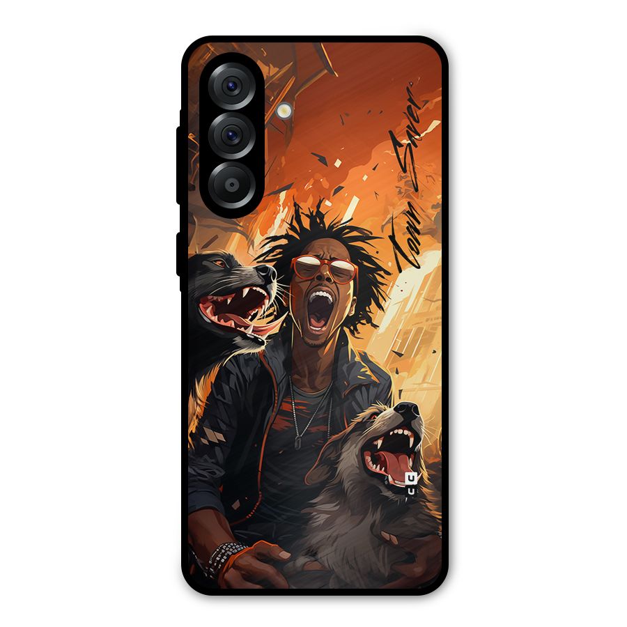 Town Saver Dogs Metal Back Case for Galaxy A36
