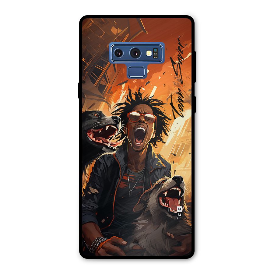 Town Saver Dogs Metal Back Case for Galaxy Note 9