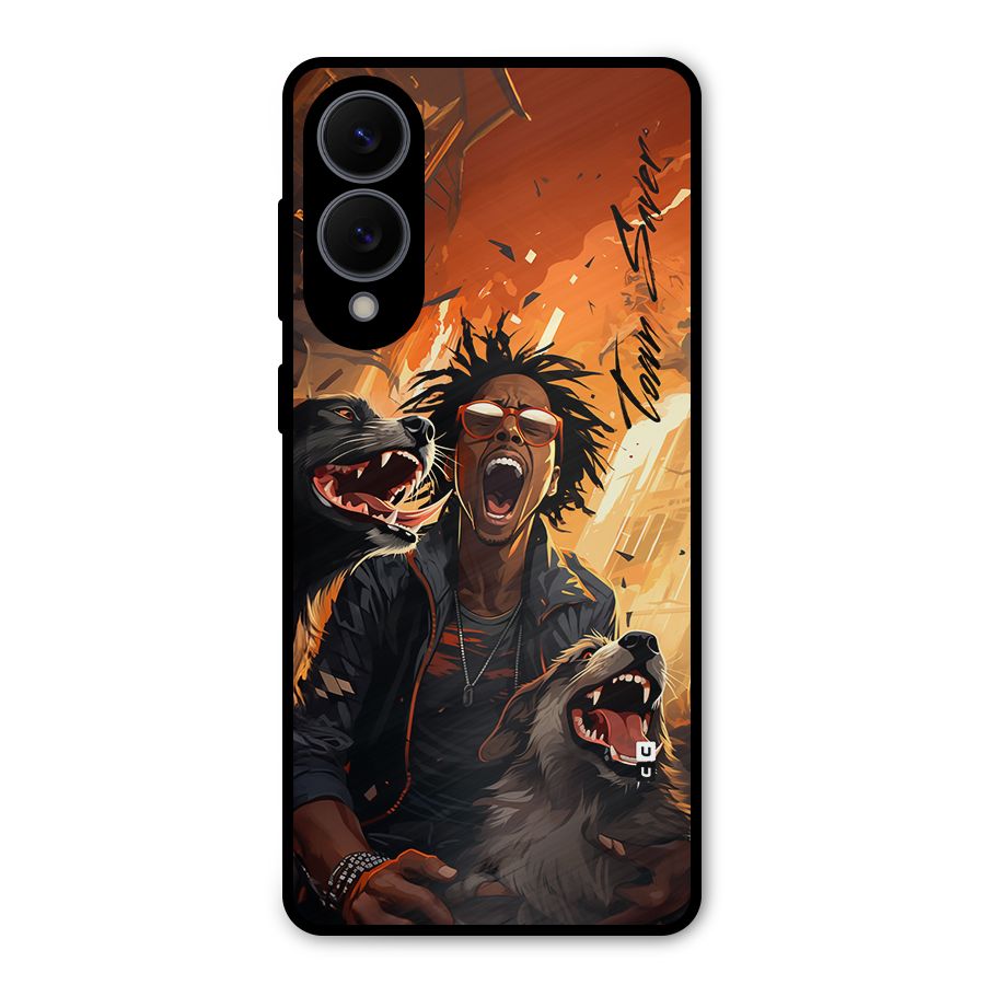 Town Saver Dogs Metal Back Case for Galaxy S25 Edge