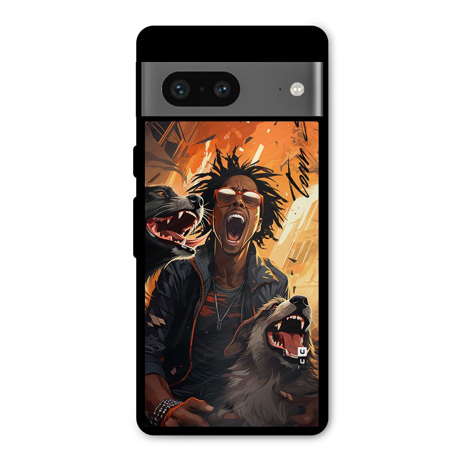 Town Saver Dogs Metal Back Case for Google Pixel 7