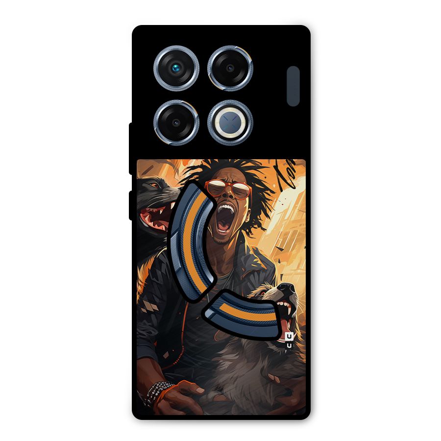 Town Saver Dogs Metal Back Case for Infinix GT 20 Pro