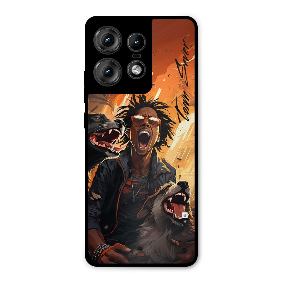 Town Saver Dogs Metal Back Case for Motorola Edge 50 Pro